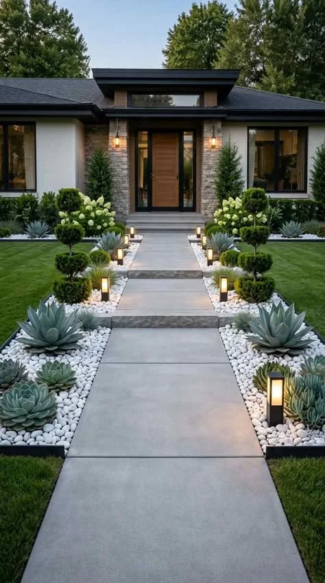 Front walkway detail